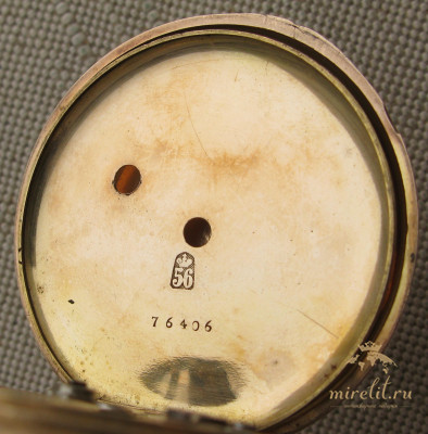 Карманные часы, PERRET & Cie. , Швейцария, золото 56 проба, 95.4 грамма, 52мм. Конец 19 века.