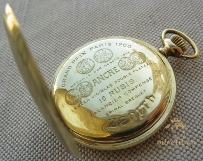 Карманные часы, ZENITH, Зенит, золото 750 проба, Швейцария, оригинальная коробка. 74.5 грамм 48.5мм.