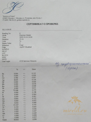 Серьги золотые из Сирии
