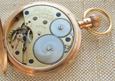 Карманные часы, A. LANGE & SOHNE, золото 585 проба, 1895-1900гг., 49мм, 81.6 грамма.