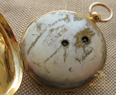 Карманные часы, HENRICK ROBERT, Швейцария, Женева, золото 750 проба, 63.6 грамма, 46мм. 1830Е гг.