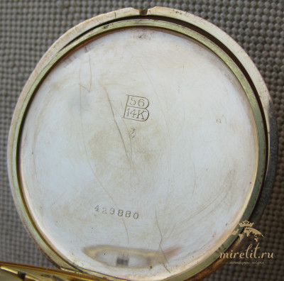 Карманные часы, Эмаль, Модерн, Borel Fils & Cie. 56 проба, Швейцария, начало 20 века. 77 грамм, 51мм.