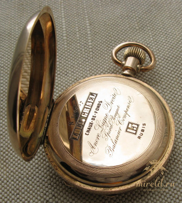 Карманные часы, LOUIS GRISEL , золото 56 проба, Швейцария, 98.1 грамма, 51мм.