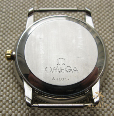 Наручные часы, OMEGA DE VILLE PRESTIGE CHRONOMETER, автоподзавод, сталь, золото 750, 1999г., 34.6мм, стекло сапфир, Швейцария.