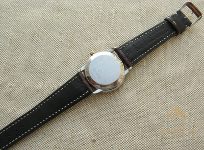 Наручные часы, OMEGA DE VILLE PRESTIGE CHRONOMETER, автоподзавод, сталь, золото 750, 1999г., 34.6мм, стекло сапфир, Швейцария.