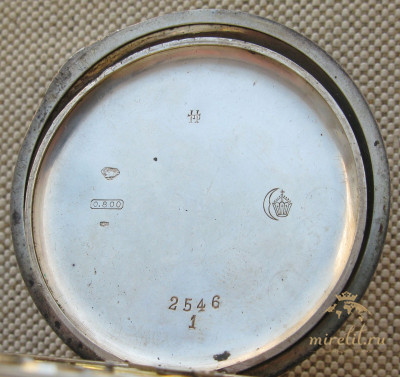 Карманные часы, Скачки, CHABLONEN WATCH, серебро 800 проба, чернь, позолота, механизм уровня Прима. 98.1 грамма, 52мм. Начало 20 века.