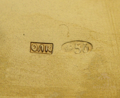 Портсигар, золото 56 проба, 201.5 грамма, Россия, до 1917г., 104х76х19мм.