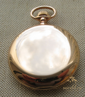 Карманные часы, Павел Буре, золото 56 проба, 124.5 грамма, 53.5мм, 1907-1908гг.