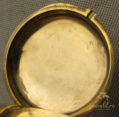 Карманные часы, Lange & Sohne, 1й класс, золото 750 проба, охотничий корпус, Германия, 127.3 грамма, 54.5мм. 1885-1890гг.