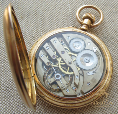 Карманные часы, H. MOSER & Cie., золото 56 проба, 128.8 грамма, 58 мм. Качество Лепин. Швейцария.