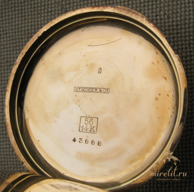 Карманные часы, H. MOSER & Cie., золото 56 проба, 128.8 грамма, 58 мм. Качество Лепин. Швейцария.