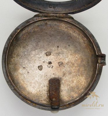 Часы карманные диаметр 57 мм серебро 925 проба Англия Лондон Bannister 1813г.